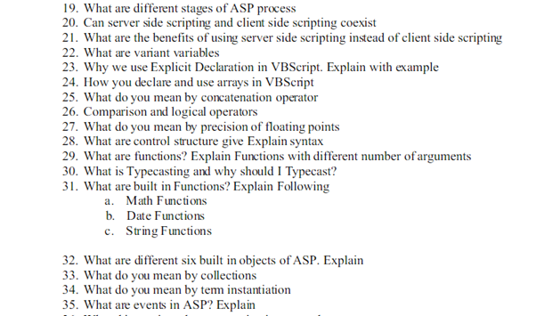 active server pages homework sample