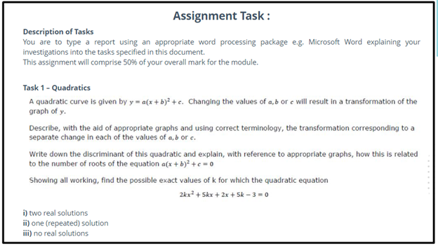 advanced math homework sample