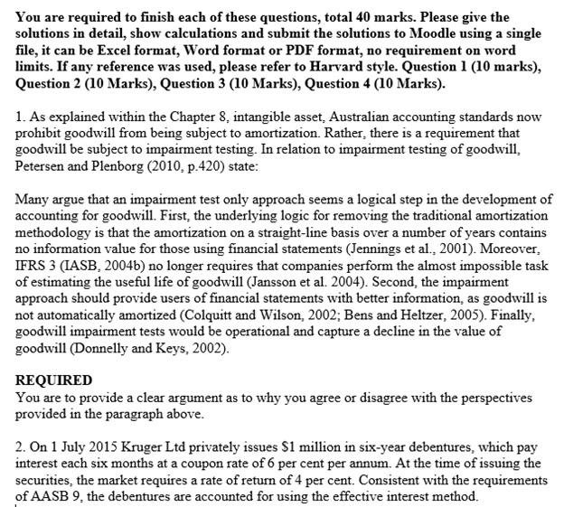 amortization homework question