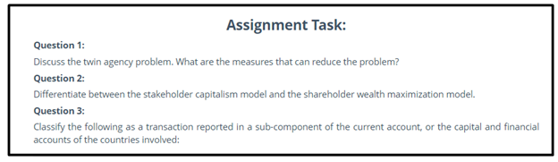 arbitrage assignment sample online