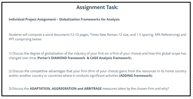 arbitrage assignment sample