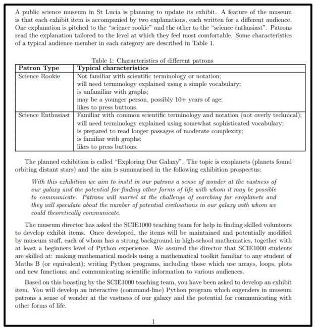 astrophysics assessment help