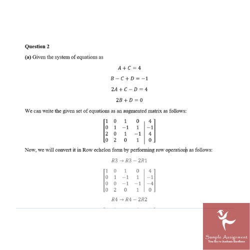 calculus assignment sample