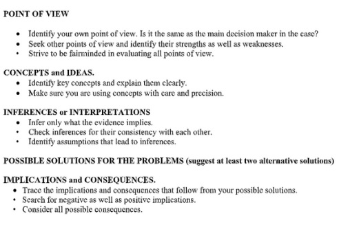 critical thinking assessment help