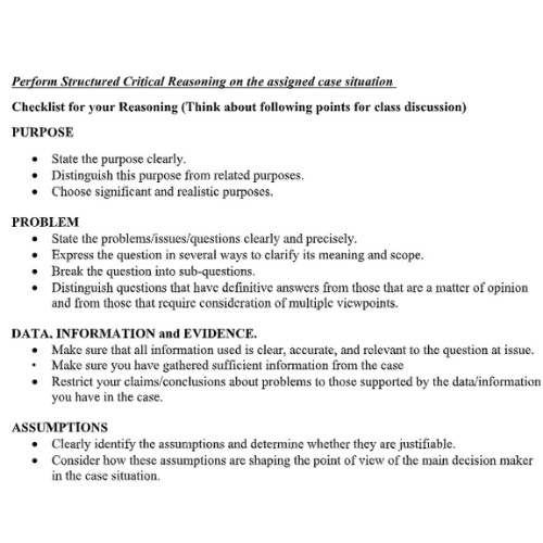 critical thinking assessment help