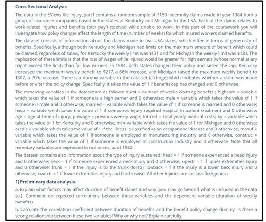 econometrics homework question sample