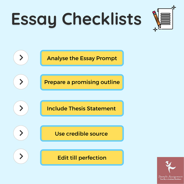 essay checklists