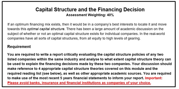 financial management homework canada