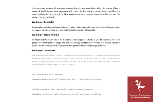 geothermal energy assignment sample