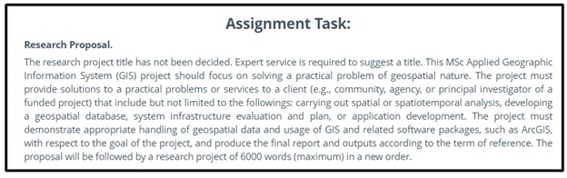 gis homework question