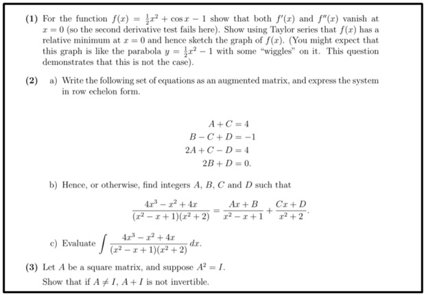 precalculus assessment help