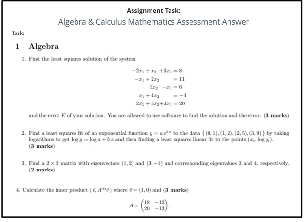 precalculus assessment help