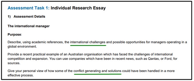 research essay question