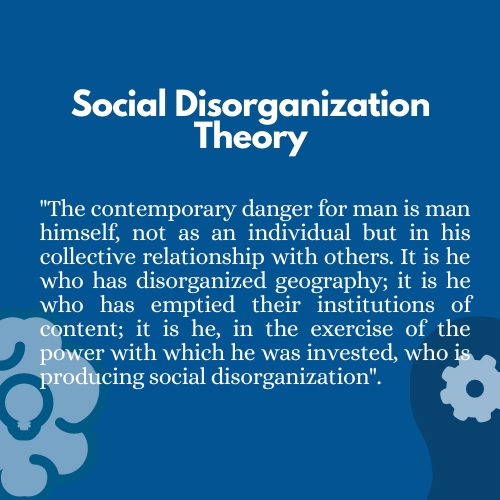 social disorganization theory homework help