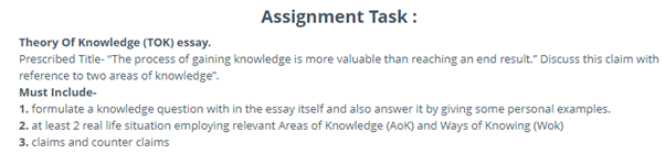 tok essay question