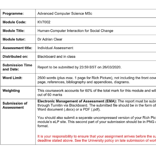 university coursework help