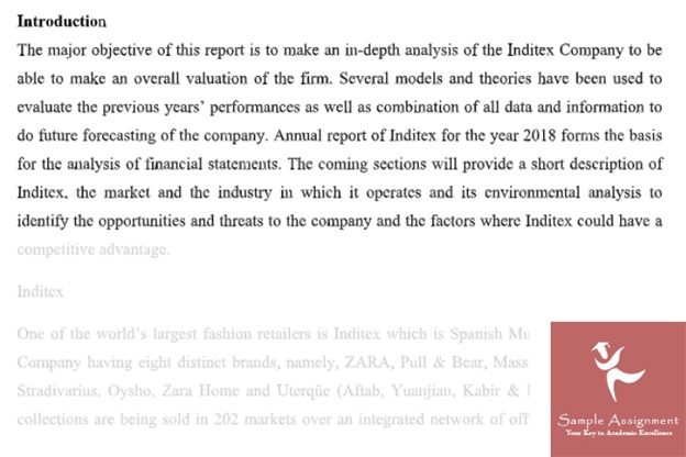 financial statement analysis assignment answer