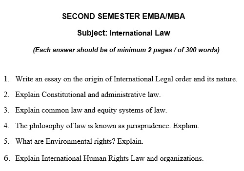 law thesis essay question sample