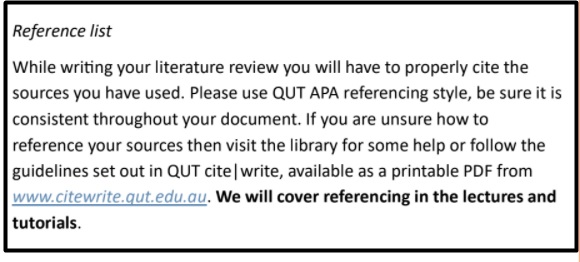 science assignment reference sample