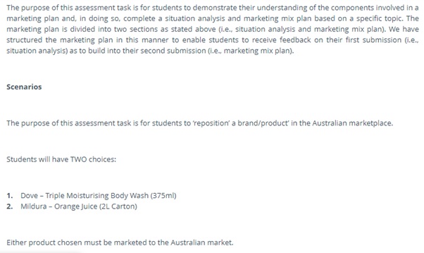 1003MKT introduction to marketing assessment answers