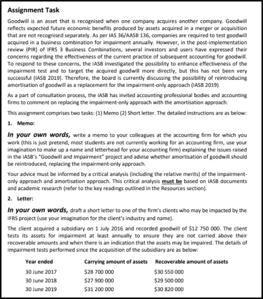 accounting standards and processes