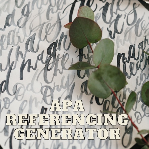 apa referencing generator