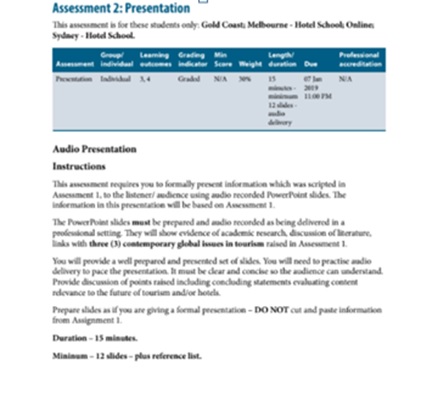 assignment overview sample