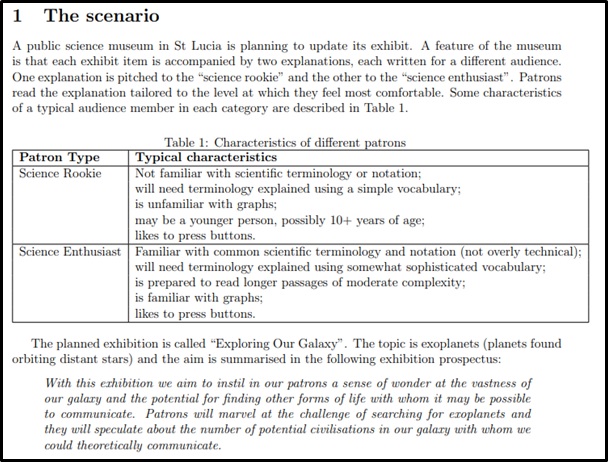 astrophysics assignment