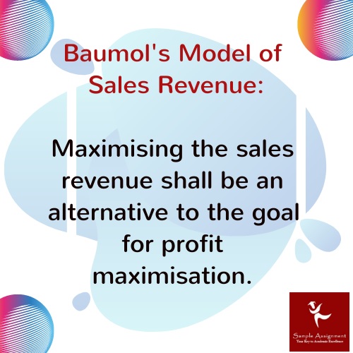 baumols sales revenue model