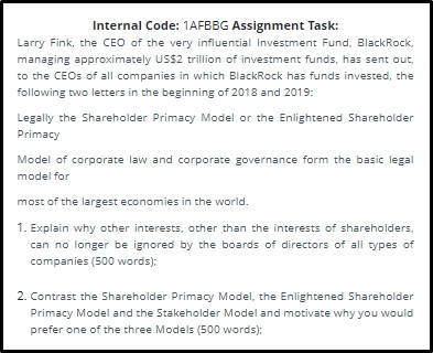 behavioural finance assignment online