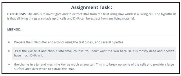 Biochemistry assignment hobart