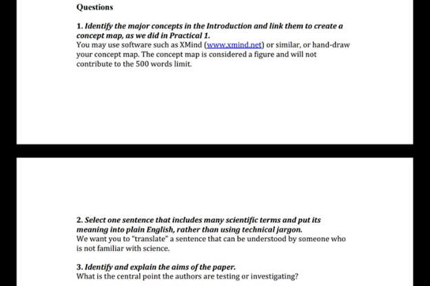 biologists assignment question