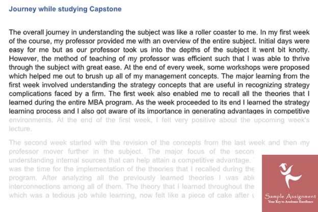 Capstone Journey