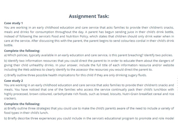 Chcece004 Assessment Answers