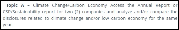 climate change assignment task