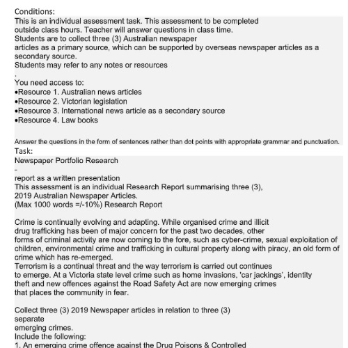 cyber terrorism assignment