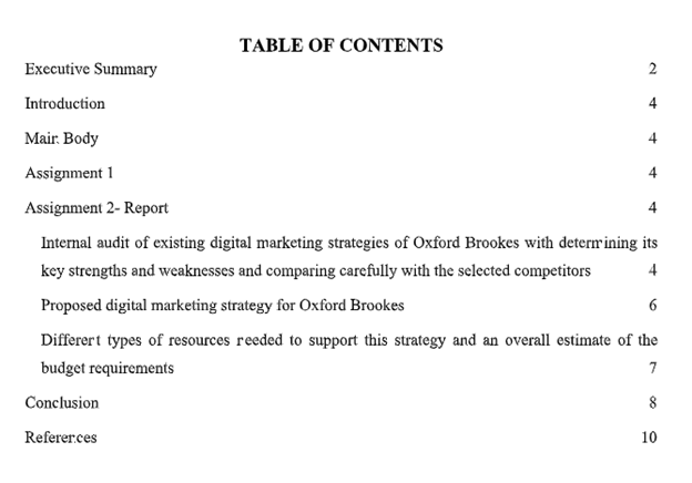 digital marketing assignment sample