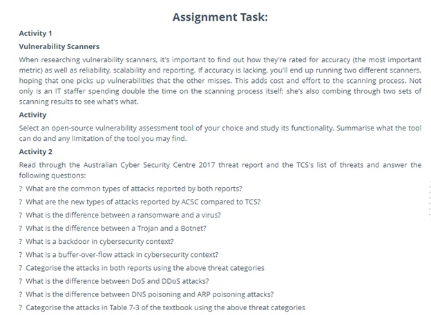 e-commerce security issue assignment