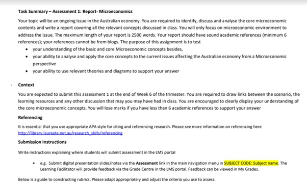 economy development assessment help