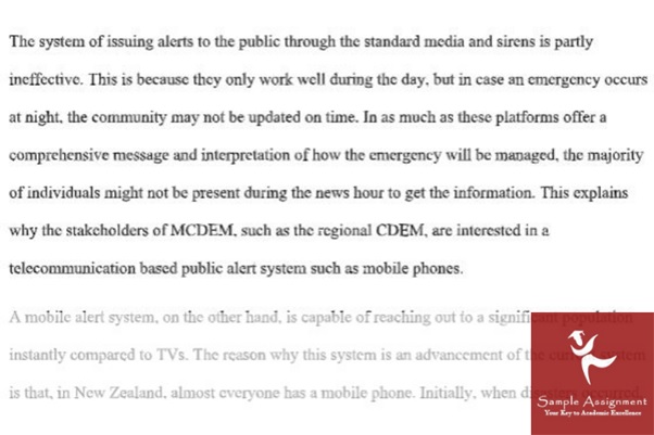 emergency management assignment example