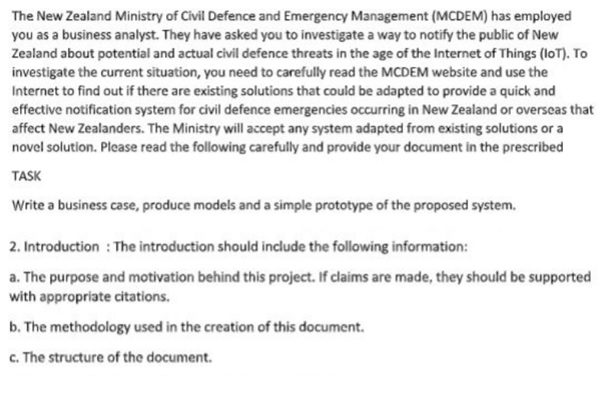 emergency management assignment question