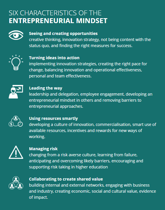 Entrepreneurial Mindset characteristics