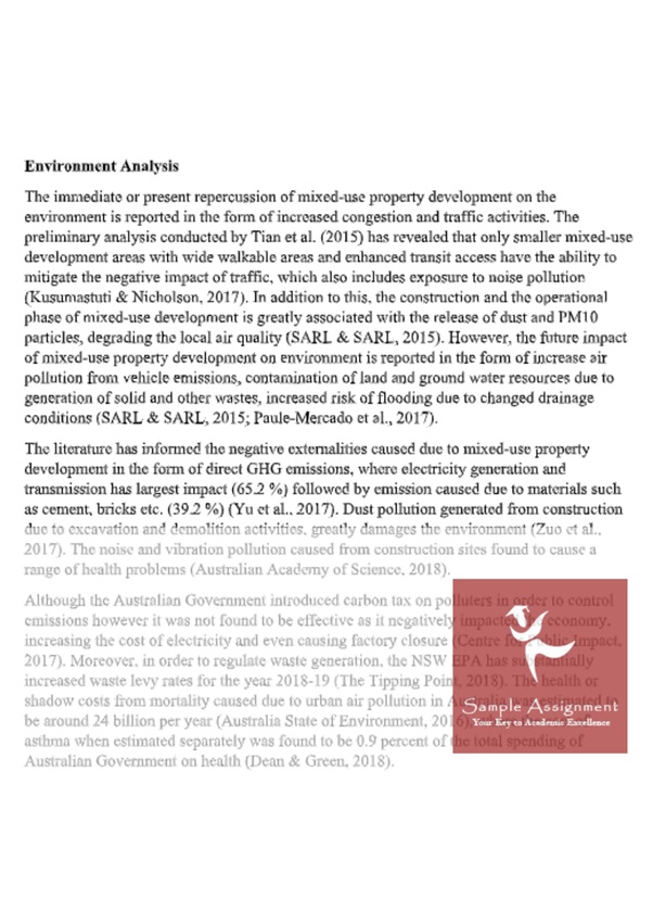 environmental analysis assignment experts