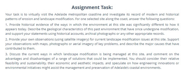 geologists assignment question