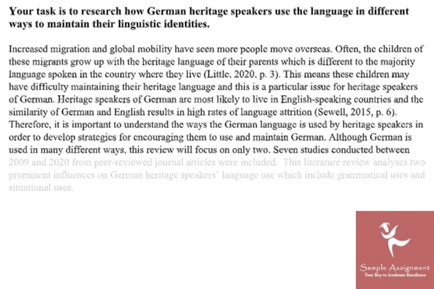 german studies assignment experts