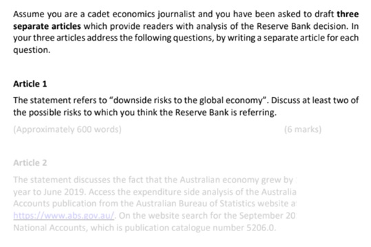 global economy assignment experts