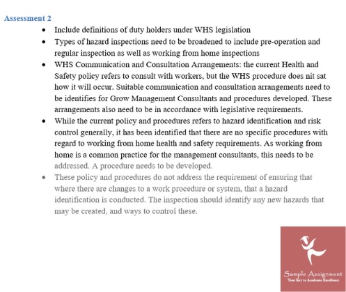 grow management consulting assignment task