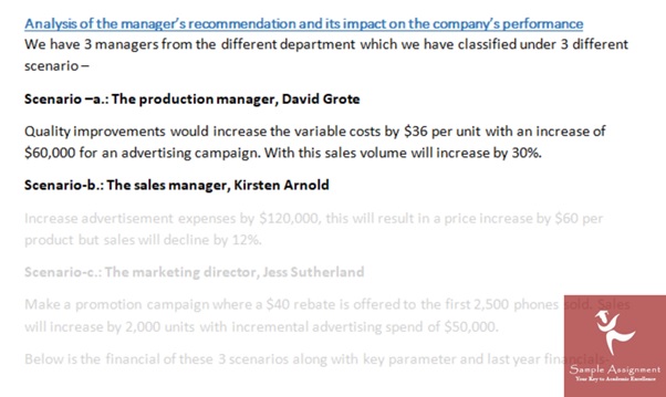 help with accounting for managers assignment