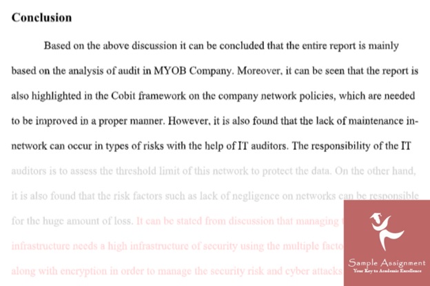 help with audit report assignment