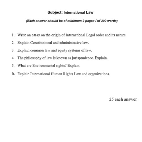 international law assignment help